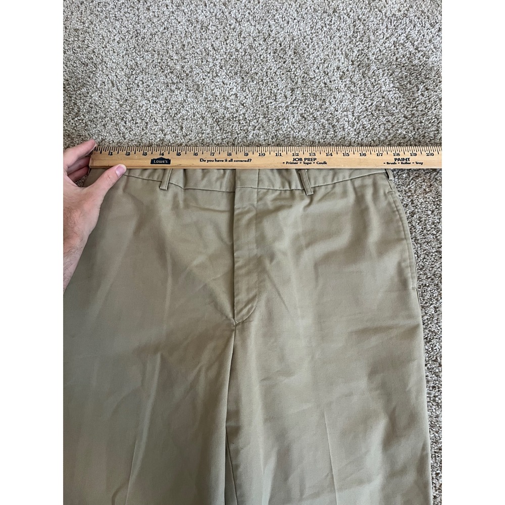 Authentic U.S. Navy Originals Men Trousers 36 L Khaki Tan Military Chino Pants - Picture 4 of 6